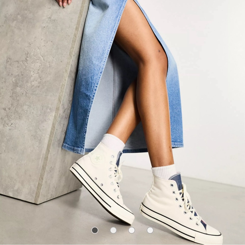 Chiuck Taylor All Star Denim Fashion Sneaker. Barely worn!